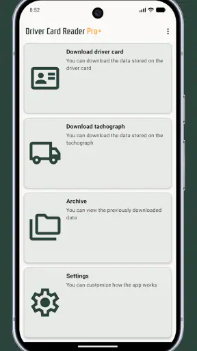 Driver Card Reader Pro+ screenshot