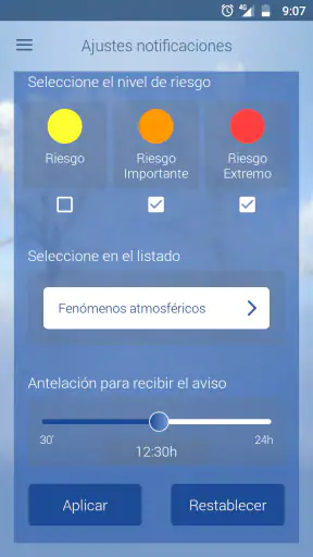 Aemet: météo et radar Espagne screenshot 5