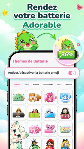 Emoji Battery: Status Bar Icon screenshot 1