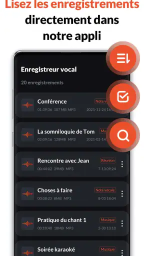 Enregistreur Vocal & Audio screenshot 6