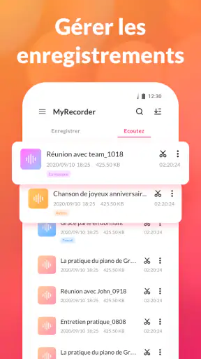Enregistreur Vocal: Dictaphone screenshot 4