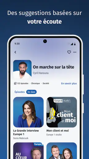 Europe 1: radio, podcast, actu screenshot