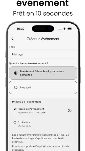 EventPics: Photos avec QR code screenshot 3