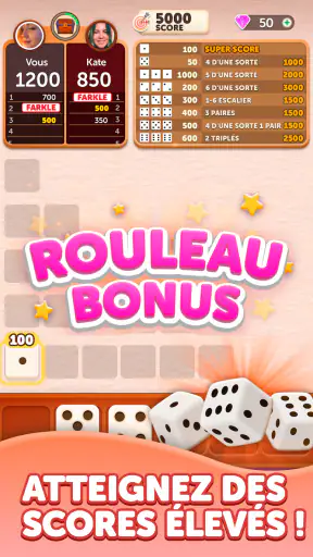 Farkle Lancer de Dés screenshot 3