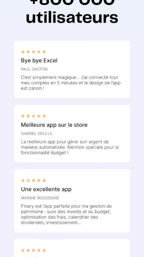 Finary : Patrimoine & Budget screenshot 8