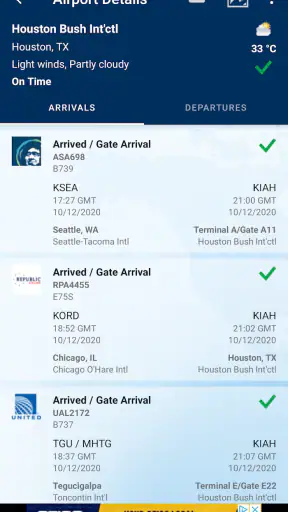 FlightAware Suivi de vols screenshot