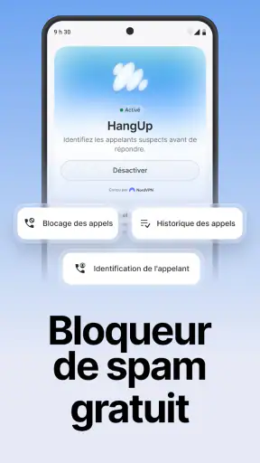 HangUp : blocage du spam screenshot