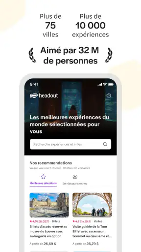 Headout : billets et activités screenshot