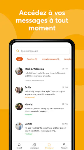 HomeExchange screenshot