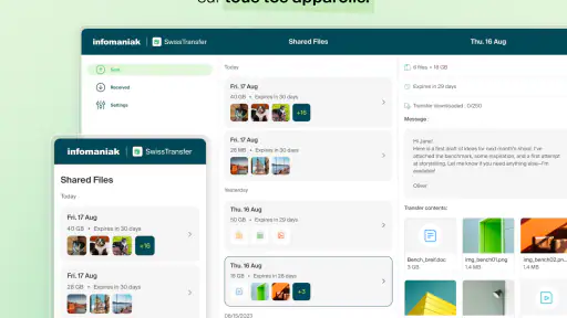 Infomaniak SwissTransfer screenshot 11