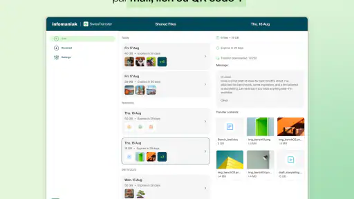Infomaniak SwissTransfer screenshot 12