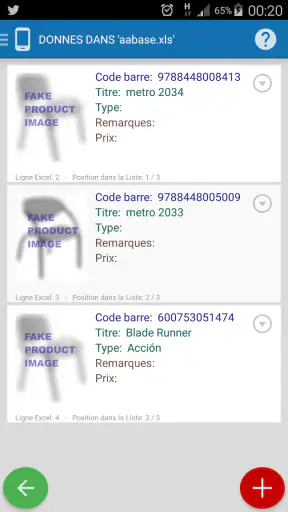 Inventaire + Codes barre screenshot