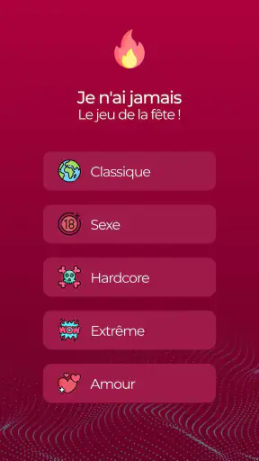 Je n'ai jamais : Jeu de soirée screenshot