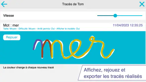 J'écris en cursive ! Ecole screenshot