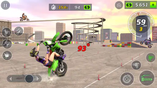 jeu de wheeling en moto screenshot 7