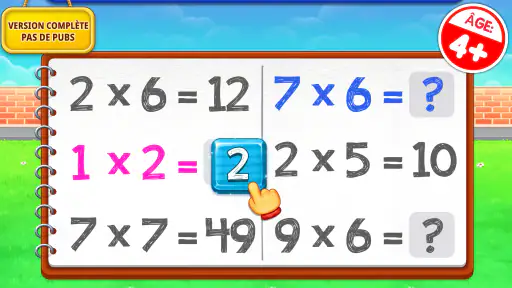 Jeux de multiplication enfants screenshot 8