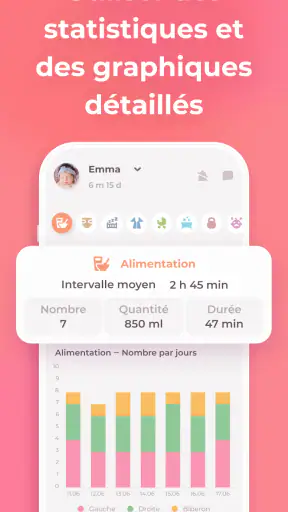 Journal tétée et suivi de bébé screenshot 6