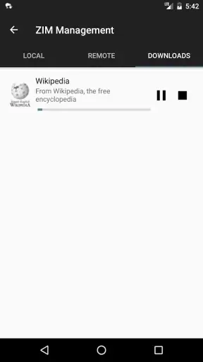 Kiwix, Wikipédia sans Internet screenshot 4