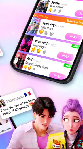 Kpop Tiles : Piano Rythme Jeu screenshot