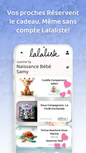 Lalaliste - Liste de Naissance screenshot
