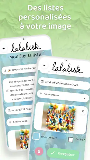 Lalaliste - Liste de Naissance screenshot