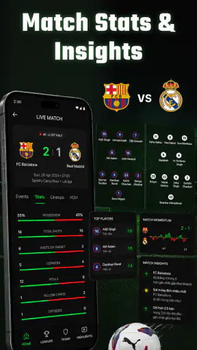 Live Score: Résultats Foot screenshot 8