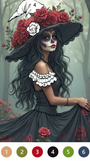 Macabre Color Paint By Number screenshot 5