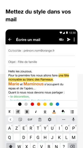 Mail Orange - Messagerie email screenshot