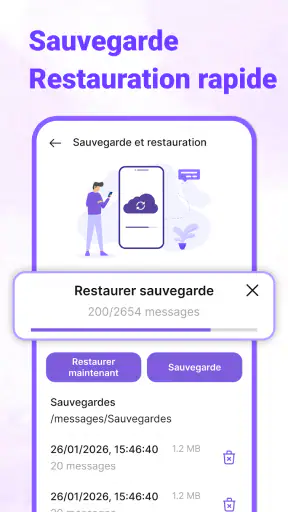 Messages : SMS Accueil screenshot 7
