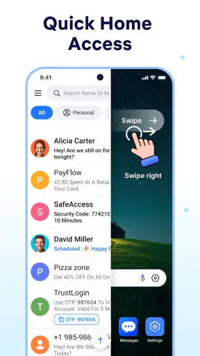 Messages - Text SMS Home screenshot 5