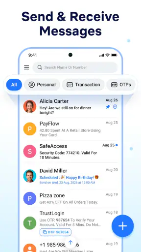 Messages - Text SMS Home screenshot 9