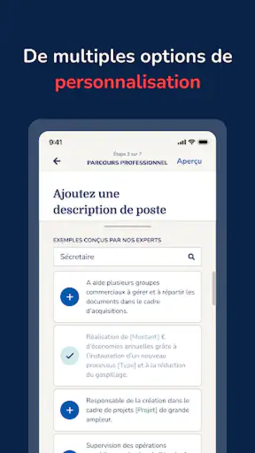 Mon CV Parfait : CV designer screenshot