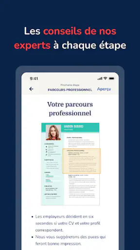 Mon CV Parfait : CV designer screenshot