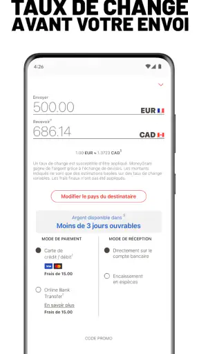 MoneyGram® : Envoi d'argent screenshot 5