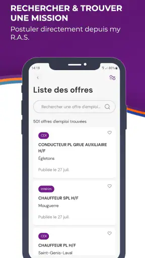 my RAS – Emploi et Intérim screenshot 5