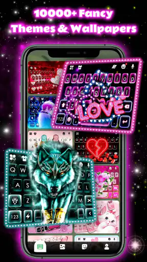Neon Love Thème screenshot