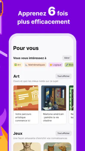 Nibble : Quiz & apprentissage screenshot