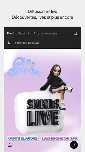 Nike SNKRS: achats sneakers screenshot