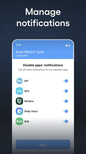 Smartwatch Sync Bluetooth screenshot