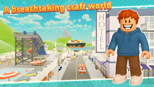 Obby Block World: Craft City screenshot 5