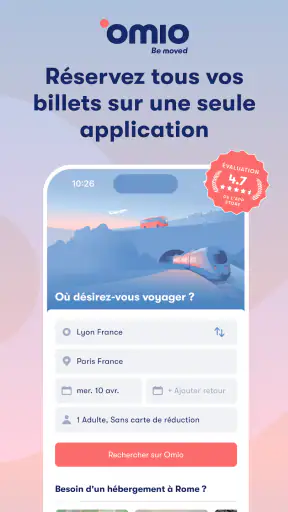 Omio: Train, bus, vols, ferry screenshot 1