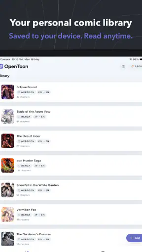 OpenToon - Traducteur Webtoon screenshot 11
