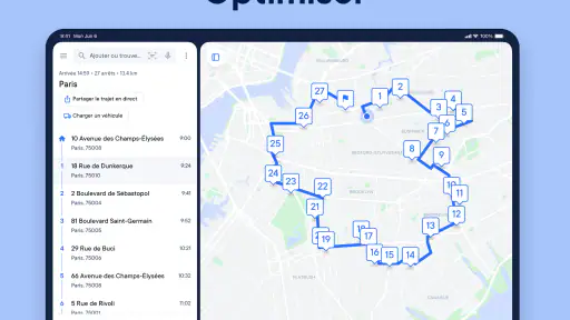 Optimiseur de trajets Circuit screenshot