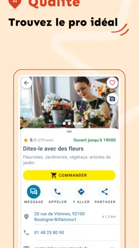 pagesjaunes: trouver un pro screenshot