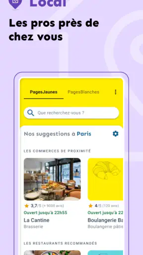 pagesjaunes: trouver un pro screenshot