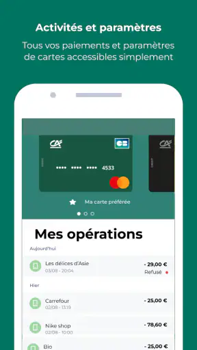 Paiement mobile CA screenshot 2