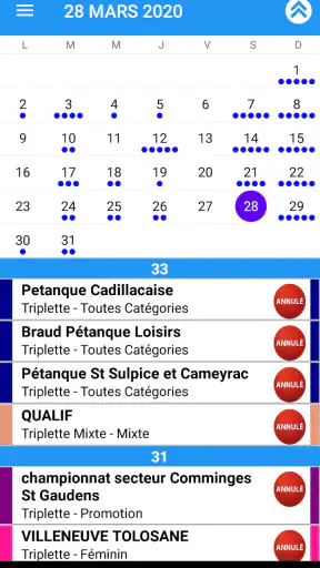 Pétanque Calendriers Concours screenshot 7