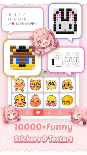 Pink Cute Hippo Thème screenshot