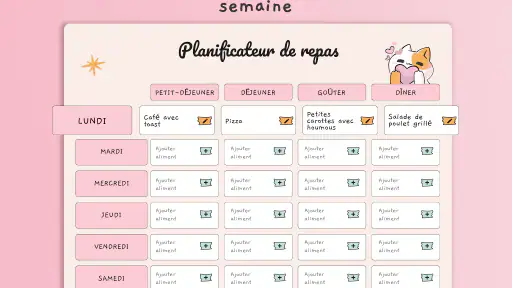 Planificateur de repas & menus screenshot 12
