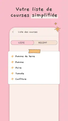 Planificateur de repas & menus screenshot 2